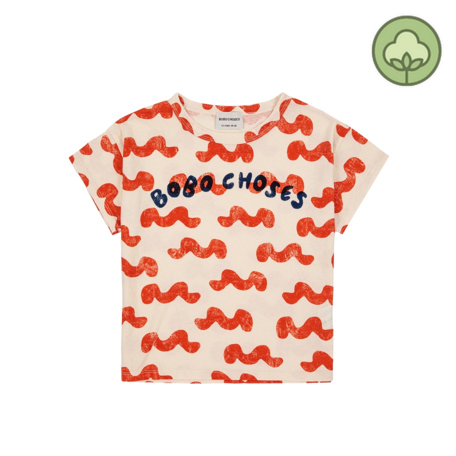 Bobo Choses Bobo Choses Waves All Over T Shirt Shirt