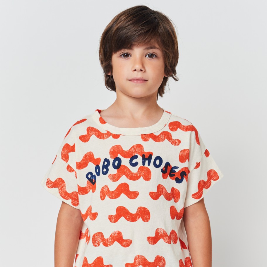 Bobo Choses Bobo Choses Waves All Over T Shirt Shirt