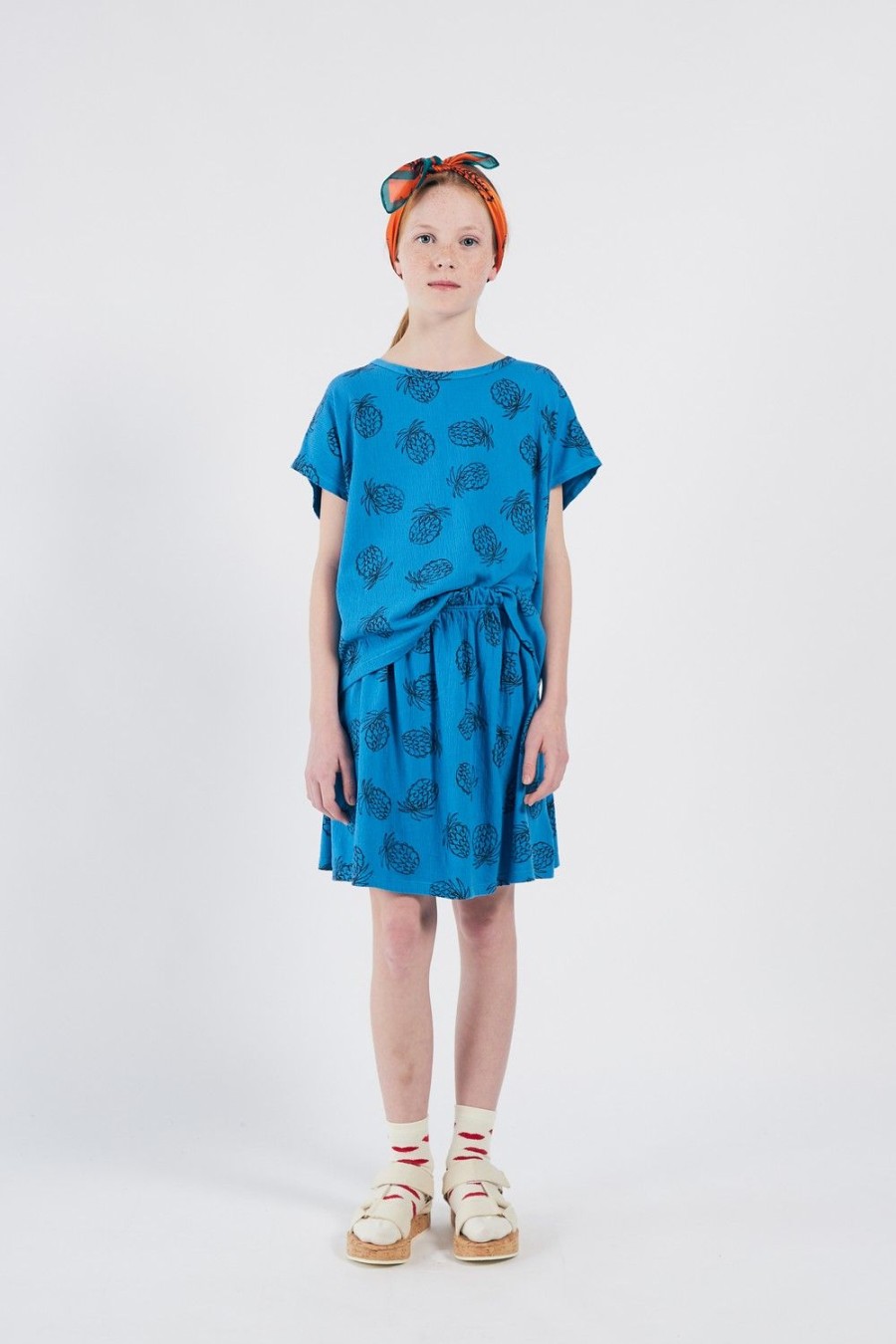 Bobo Choses Bobo Choses All Over Pineapple Jersey Skirt Skirts