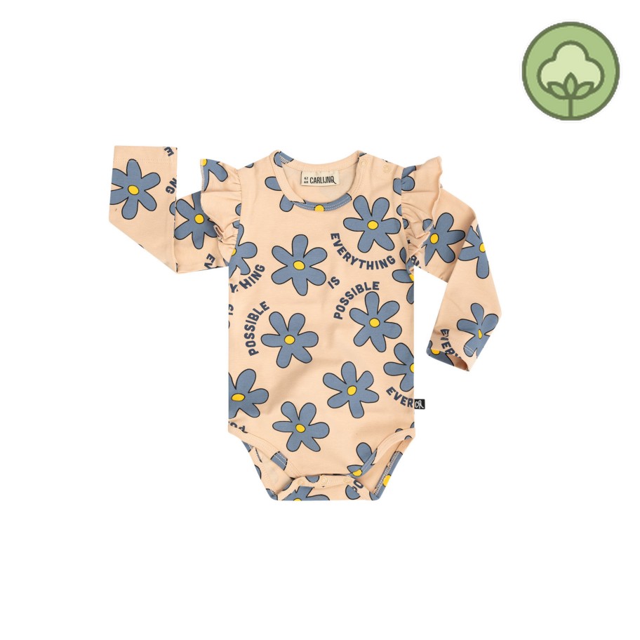 CARLIJNQ Carlijnq Daisy - Ruffled Bodysuit Babygirl Onesies