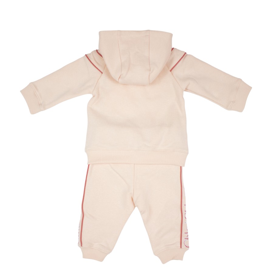 Chloé Kids Chloe Kids Baby Cotton Hoodie And Sweatpants Set Sets