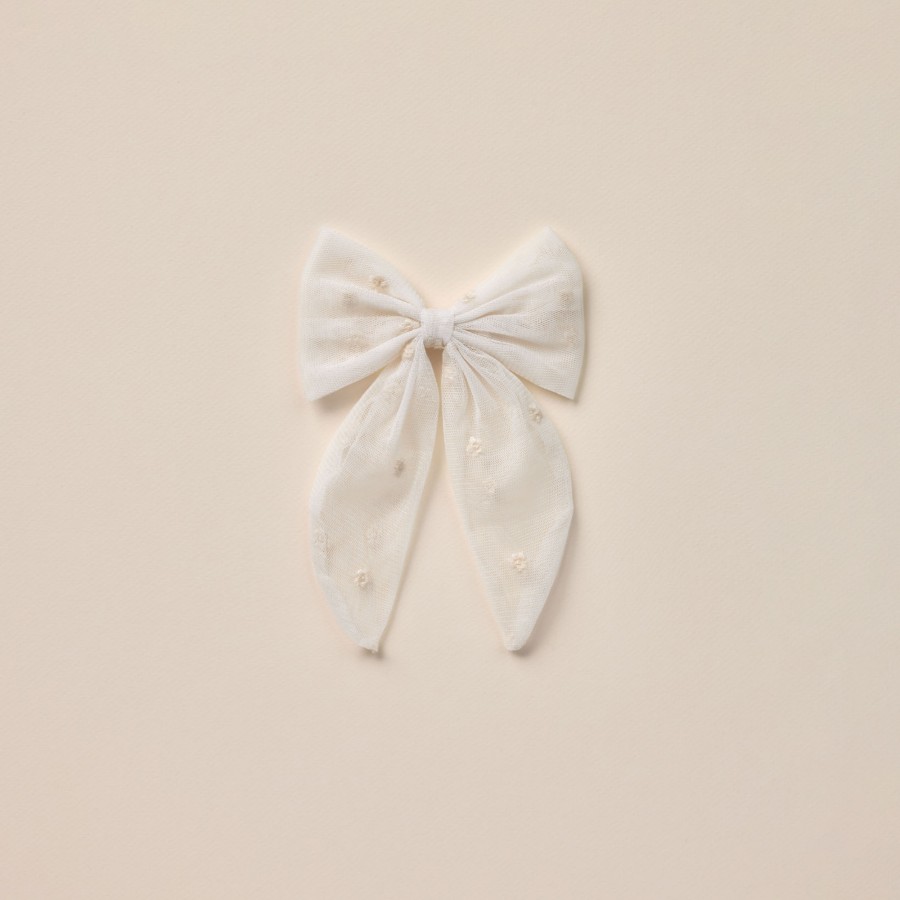 Noralee Noralee Oversized Bow || Ivory Accessories