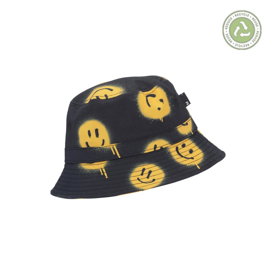 Molo Kids Molo Kids Siks Smiles Black Bucket Hat Hats