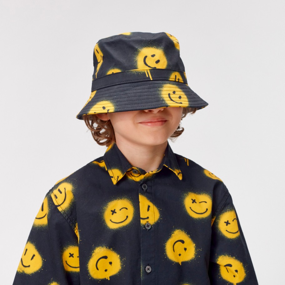 Molo Kids Molo Kids Siks Smiles Black Bucket Hat Hats