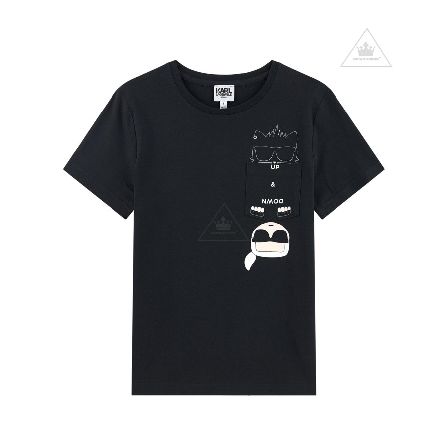 Karl Lagerfeld Kids Karl Lagerfeld Kids Boys Ss Chest Pcket Tee W/ Small Graphic Shirts