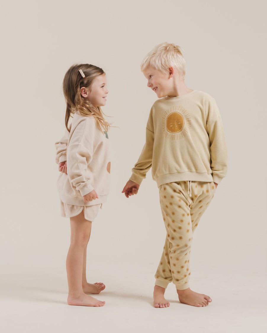 Rylee And Cru Rylee + Cru Terry Crewneck Sun Pullover Sweatshirts