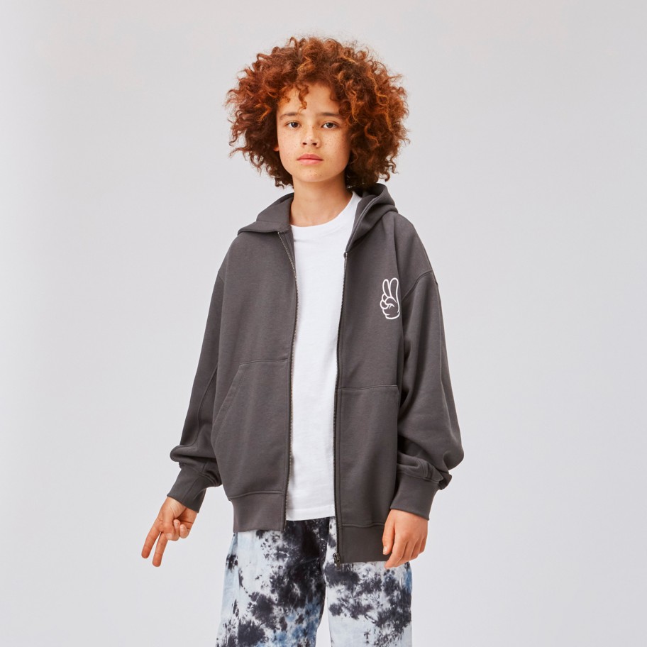 Molo Kids Molo Kids Mazz Grey Hoodie Hoodies