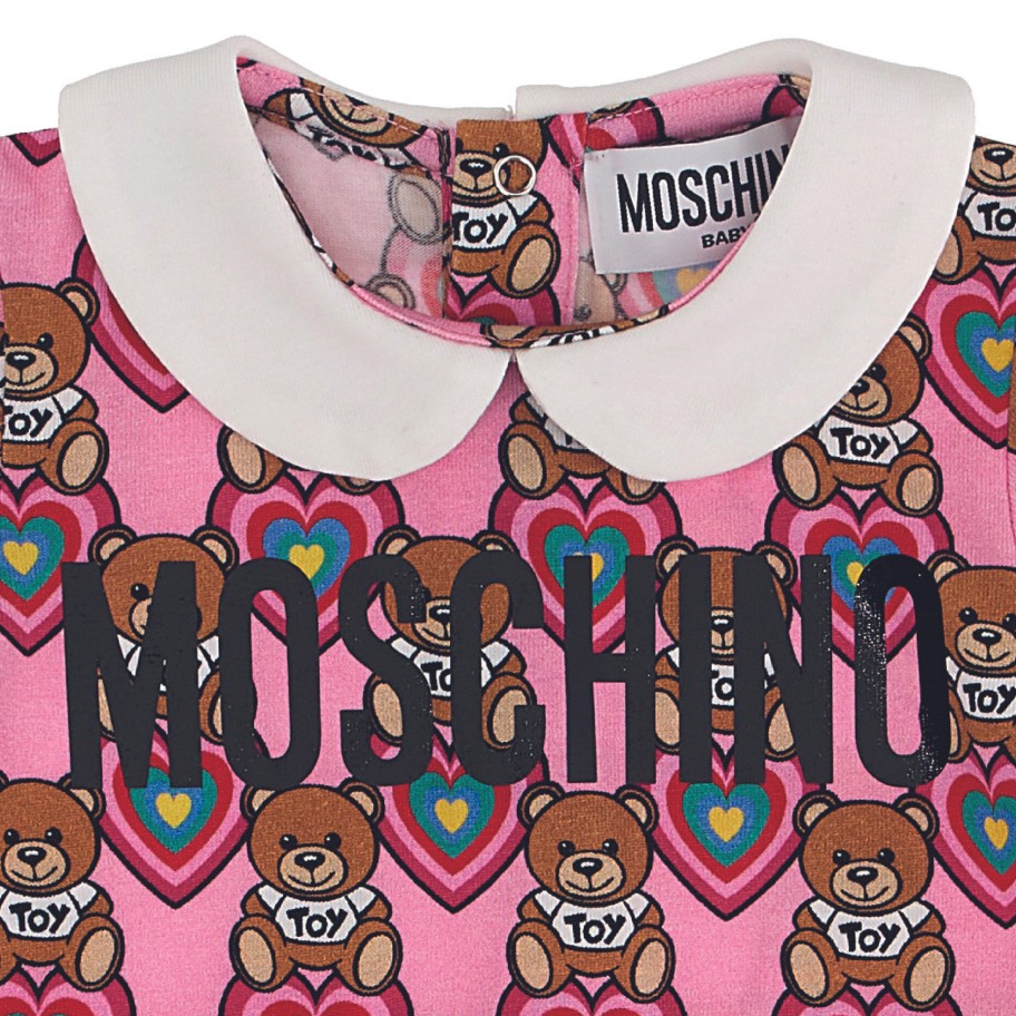 Moschino Moschino Baby Sweet Heart Printed Bodysuit Onesies