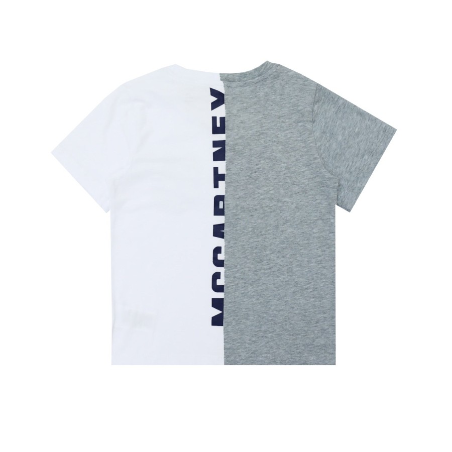 Stella McCarney Kids Stella Mccartney Kids Boys Logo Sport Colorblock Tee Shirts