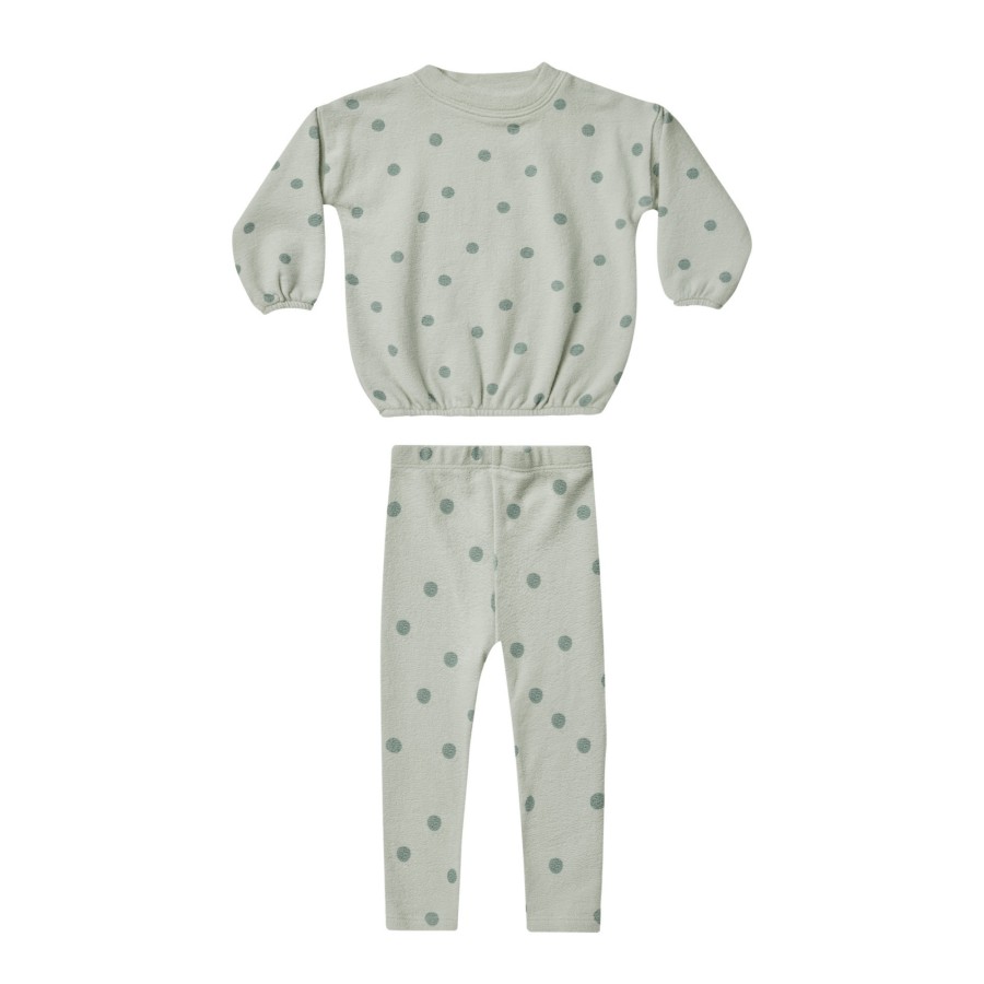 Rylee And Cru Rylee + Cru Spongey Knit Set || Polka Dot Sets