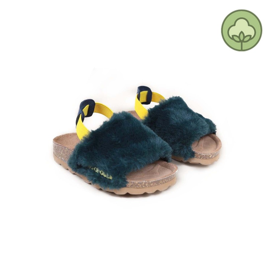 Bobo Choses Bobo Choses B.C Embroidered Sheepskin Sandals Shoes