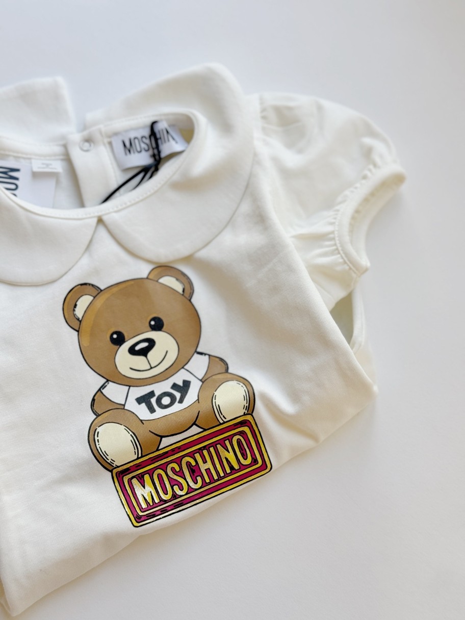 Moschino Moschino Baby Girls T-Shirt Off White Shirt