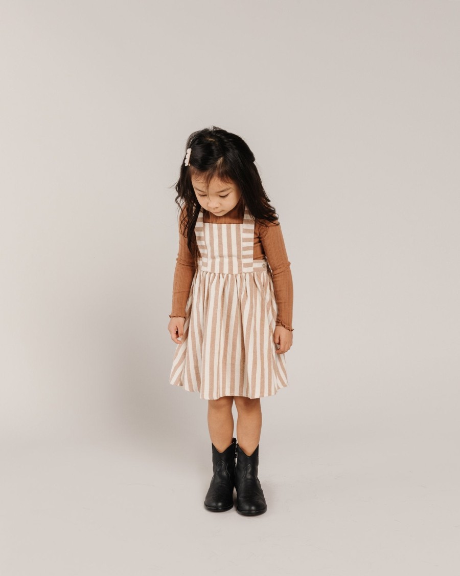 Rylee And Cru Rylee And Cru Pinafore Dress Retro Stripe Dresses