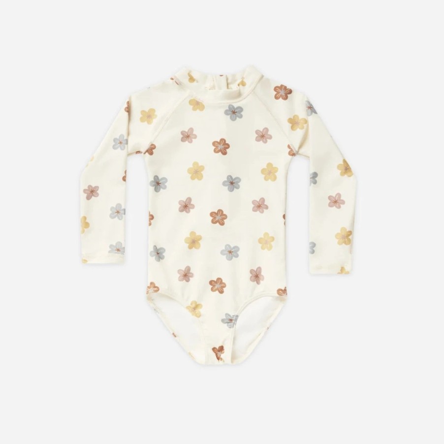 Rylee And Cru Rylee + Cru Delphine Rash Guard One-Piece || Leilani New