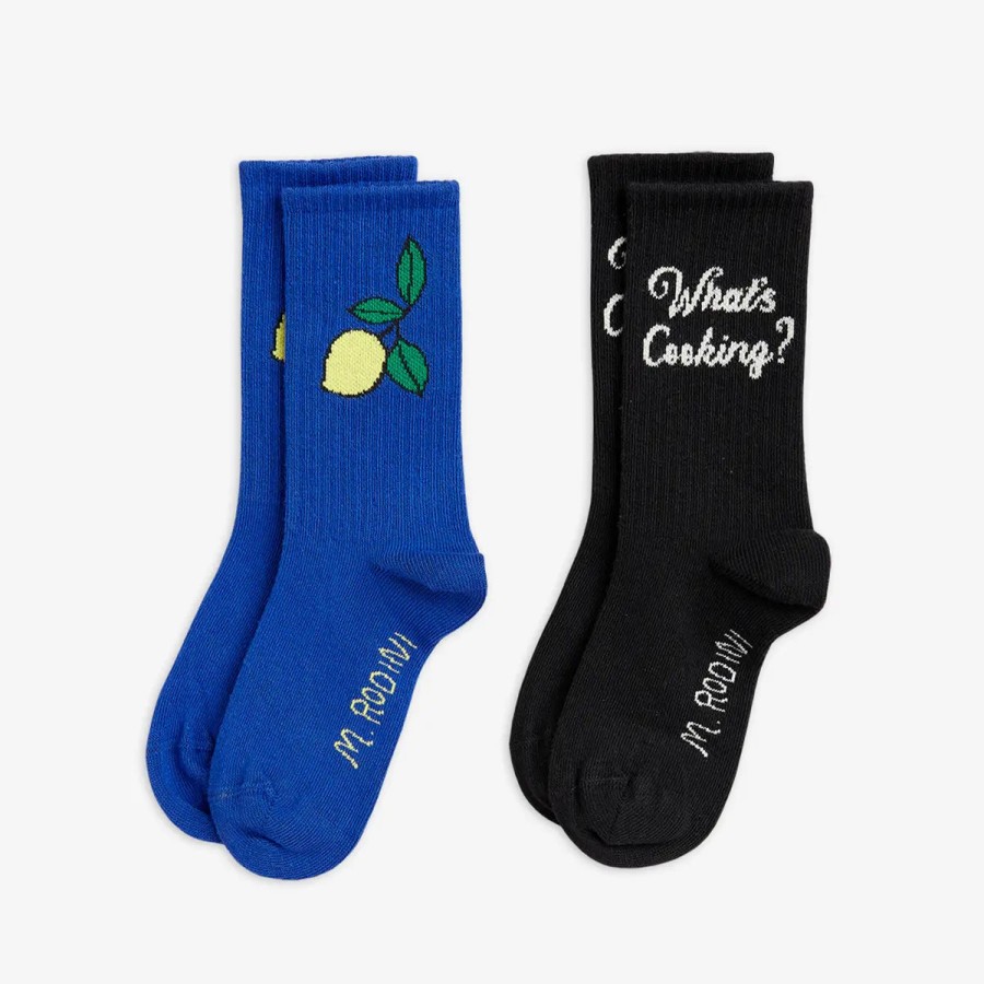 Mini Rodini Mini Rodini What'S Cooking 2-Pack Socks Socks