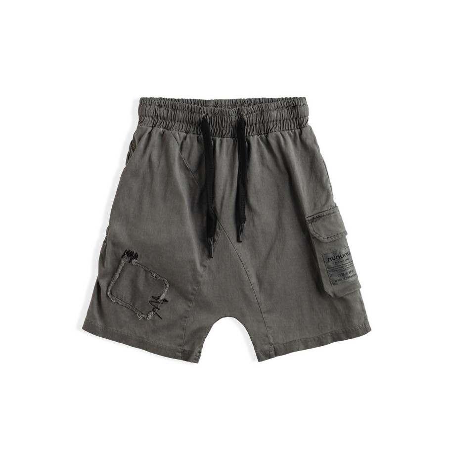 Nununu World Nununu World Patch Cargo Shorts Grey Shorts