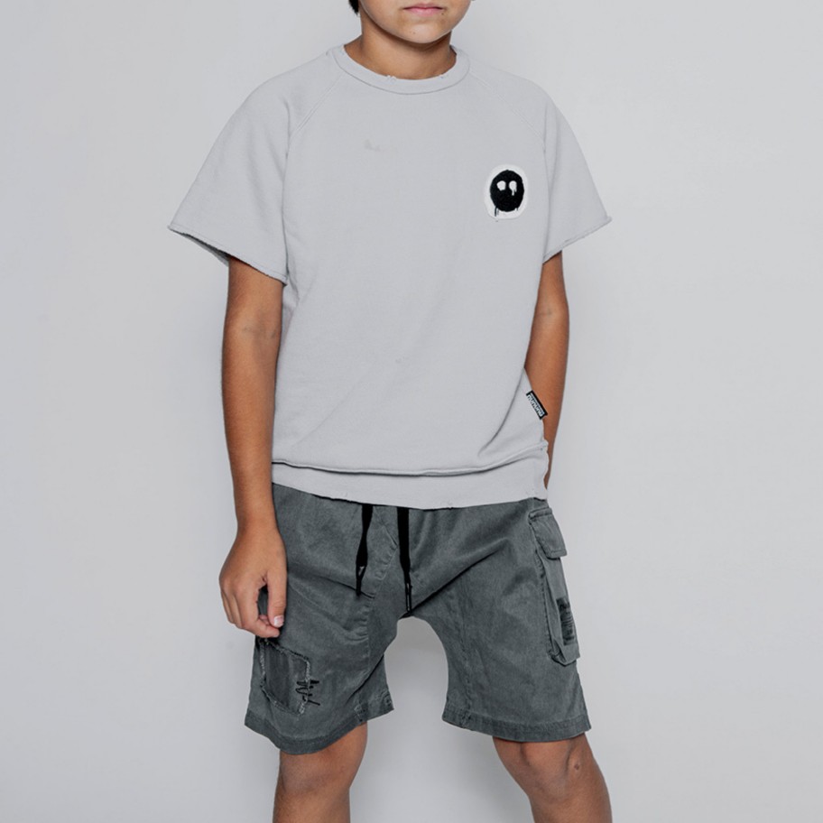 Nununu World Nununu World Patch Cargo Shorts Grey Shorts