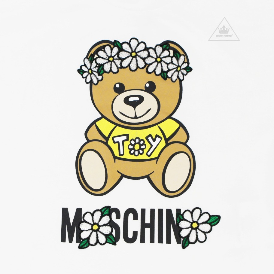 Moschino Moschino Baby Girl Teddy Bear Daisy Flower T Shirt Shirts