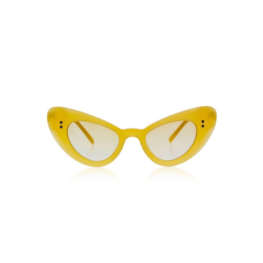 Sons + Daughters Eyewear Sons + Daughters Eyewear Josie Mango Yellow Sunglasses Sunglasses