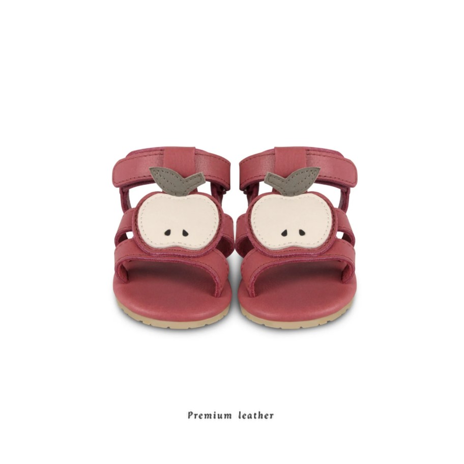 Donsje Donsje Sadie Apple Leather Baby Sandals Shoes