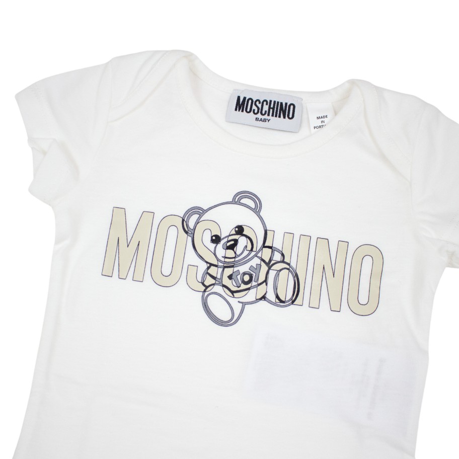 Moschino Moschino Kids Baby Teddy Bear-Print Two-Pack Body Gift Box Onesies