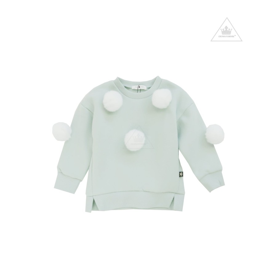 Petite Hailey Petite Hailey Pompom Sweatshirts Mint * Final Sale Sweatshirts