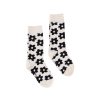 Wynken Wynken Flower Sock - Ecru/Black Socks