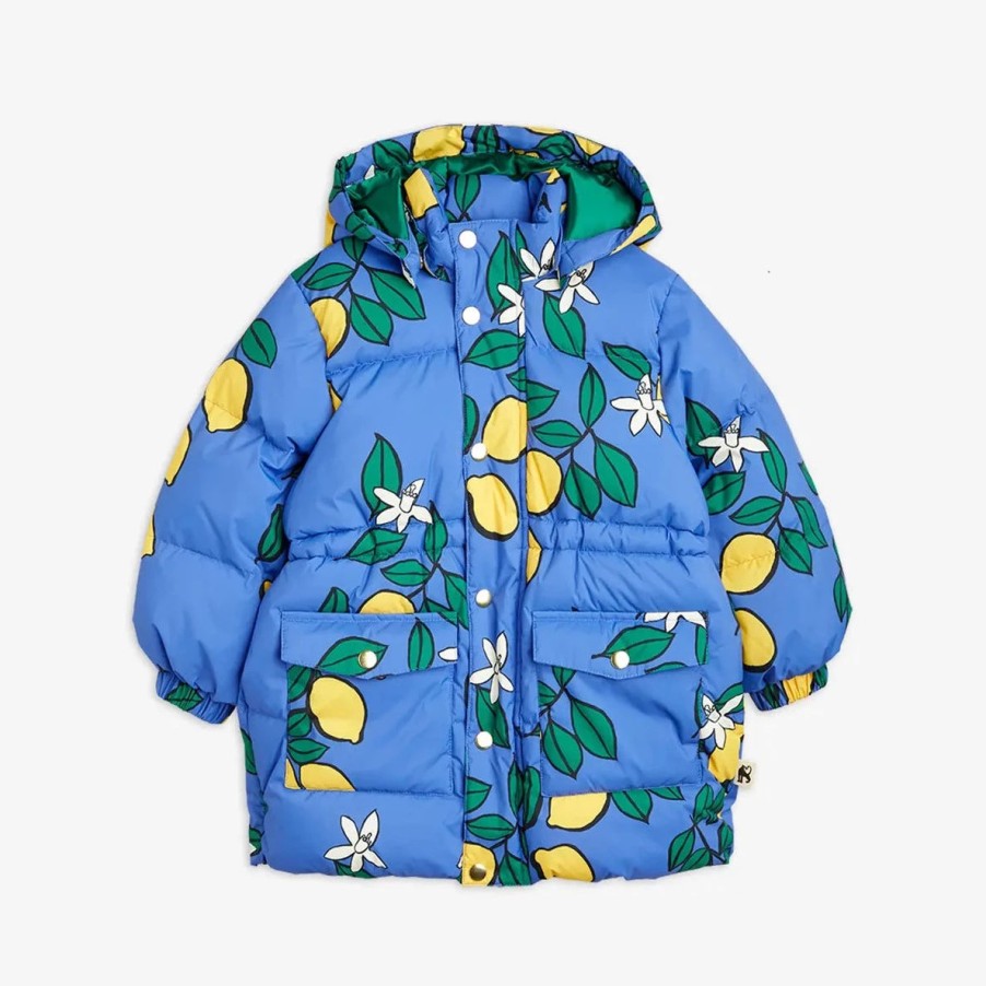 Mini Rodini Mini Rodini Lemons Aop Heavy Puffer Jacket Jackets