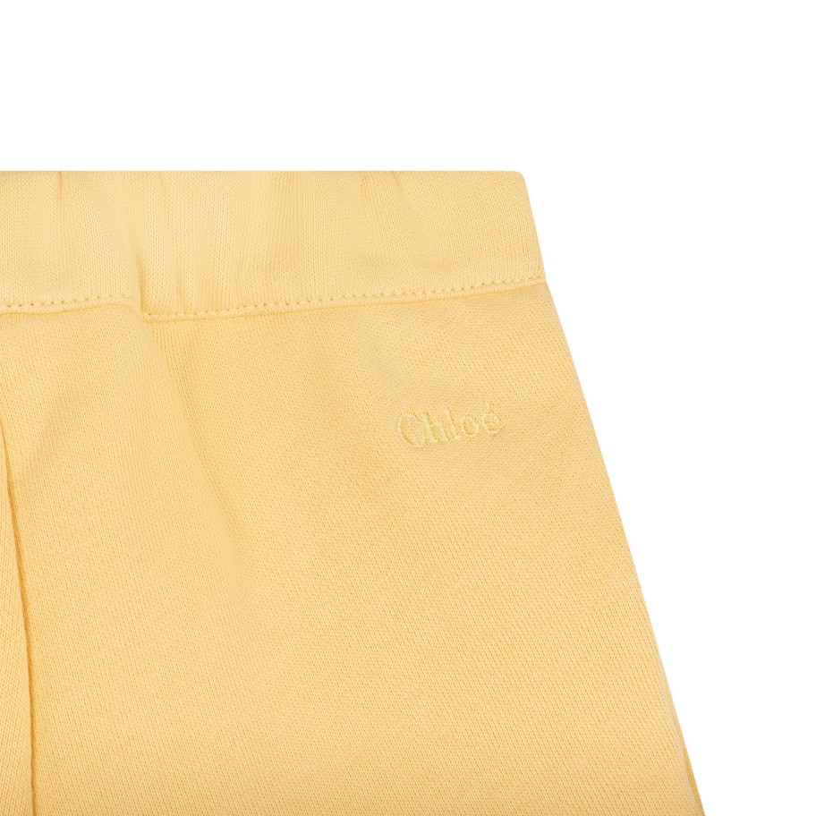 Chloé Kids Chloe Kids Baby Straw Yellow Short Shorts