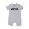 Moschino Moschino Baby Romper With Gift Box Grey Romper