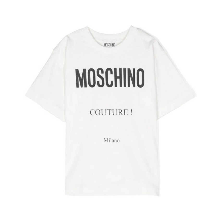 Moschino Moschino Kids Logo Print Crew-Neck T-Shirt Shirt