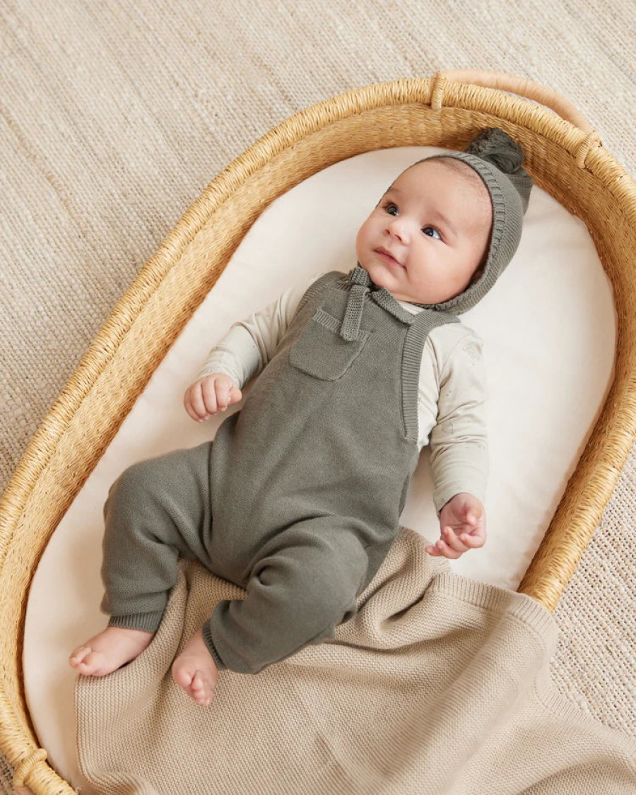 Quincy Mae Quincy Mae Knit Overall || Forest Overalls