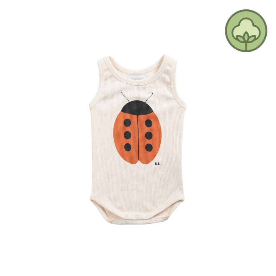 Bobo Choses Bobo Choses Baby Ladybug Sleeveless All Over Body Onesies