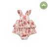 Louise Misha Louise Misha Salome Romper Raspberry Flowers Romper