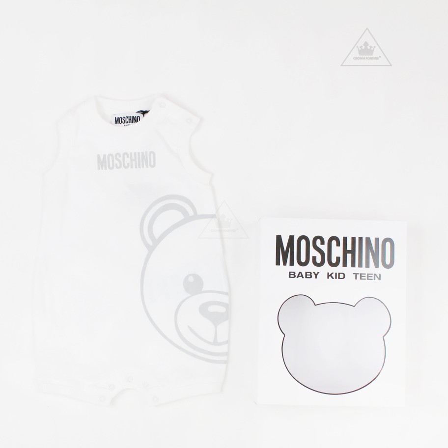 Moschino Moschino Baby Sleeveless Romper Bear Gift Box Romper