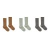 Rylee And Cru Rylee And Cru Solid Ribbed Socks - 3 Pack Rib Knit Socks