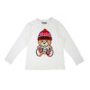 Moschino Moschino Kids Pompom Winter Bear Ls T Shirt Shirts