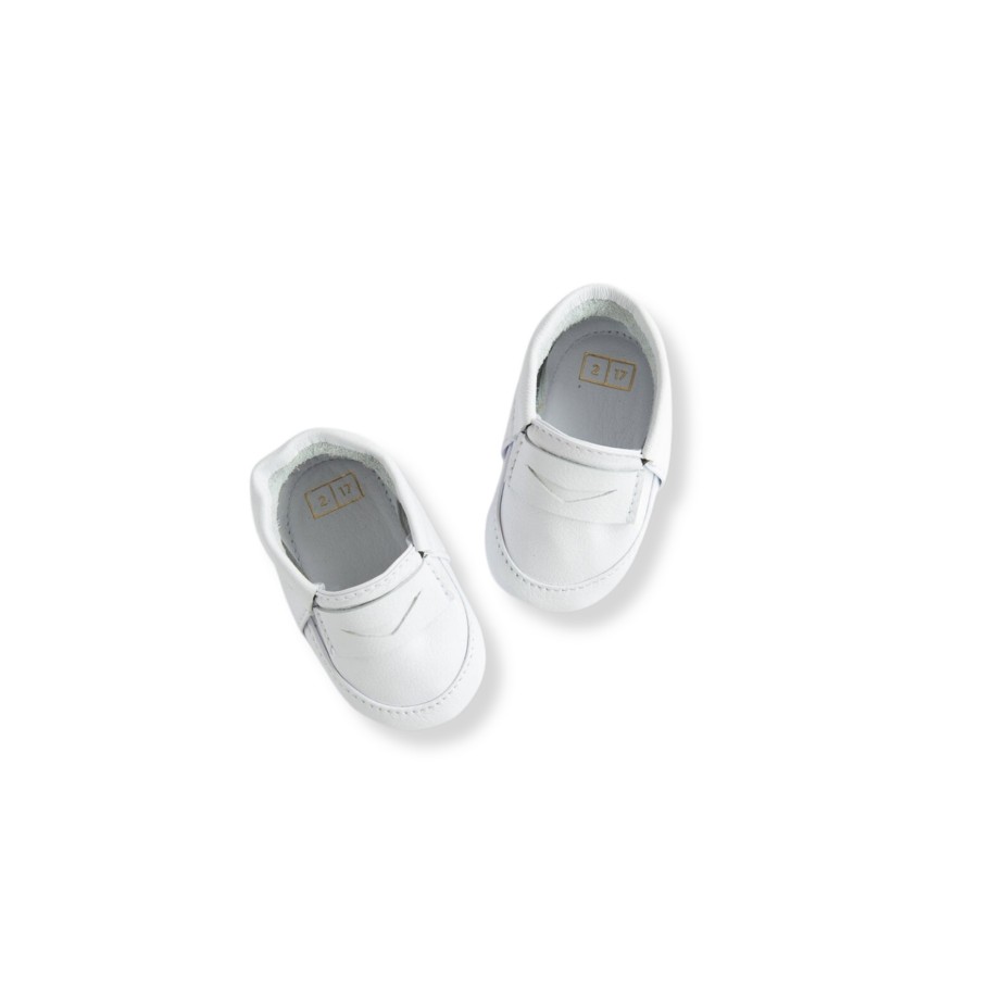 ili + charlie Ili + Charlie Penny Leather Moccasin White* Final Sale Shoes