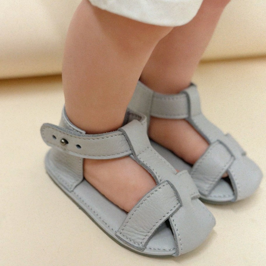 ili + charlie Ili + Charlie T-Strap Sandals Grey* Final Sale Shoes