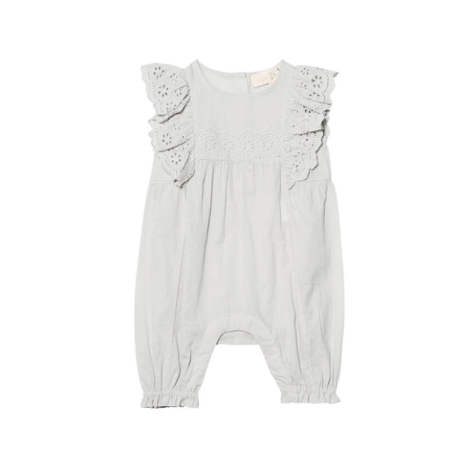 Tutu Du Monde Tutu Du Monde Bebe - Heidi Romper - Silver Onesies