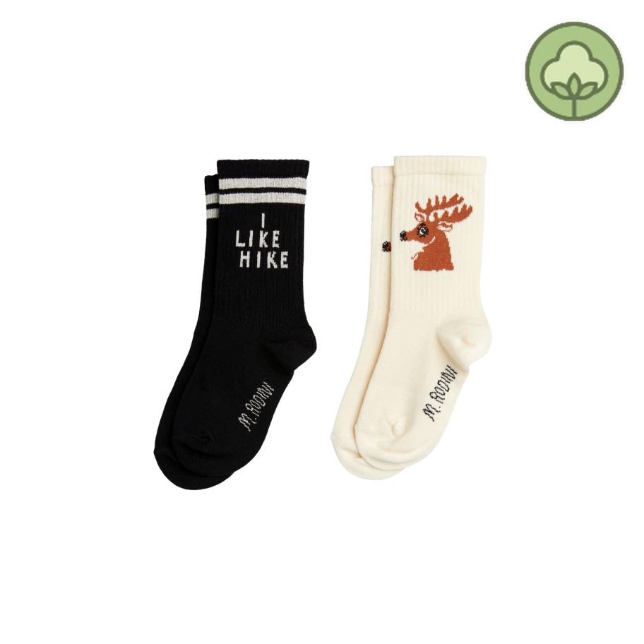 Mini Rodini Mini Rodini Hike & Deer 2 Pack Socks Socks