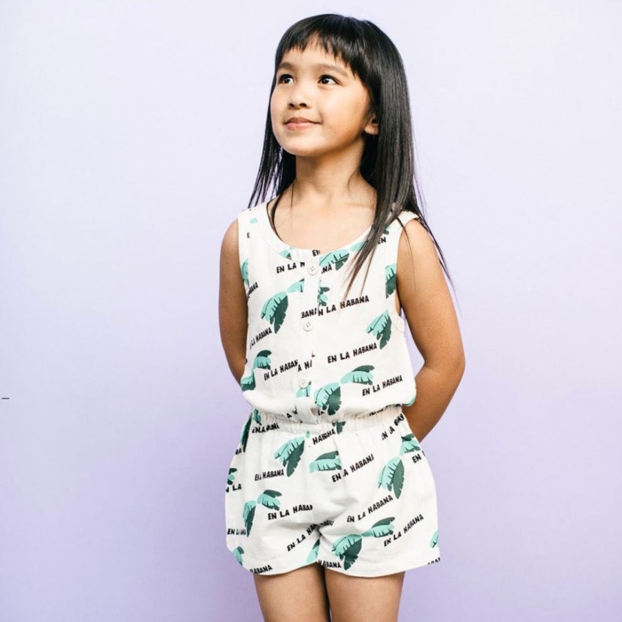 Wynken Wynken Palm Trees Playsuit Overalls