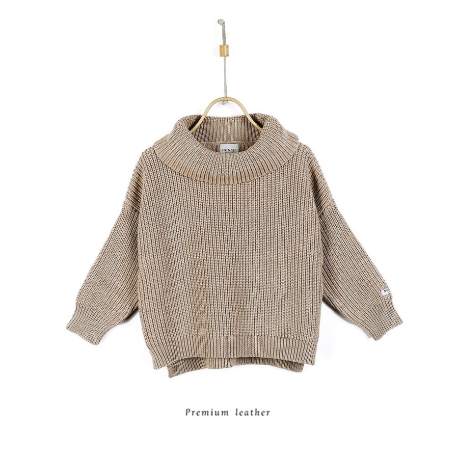 Donsje Donsje Yara Sweater Light Mocha Melange Sweatshirts