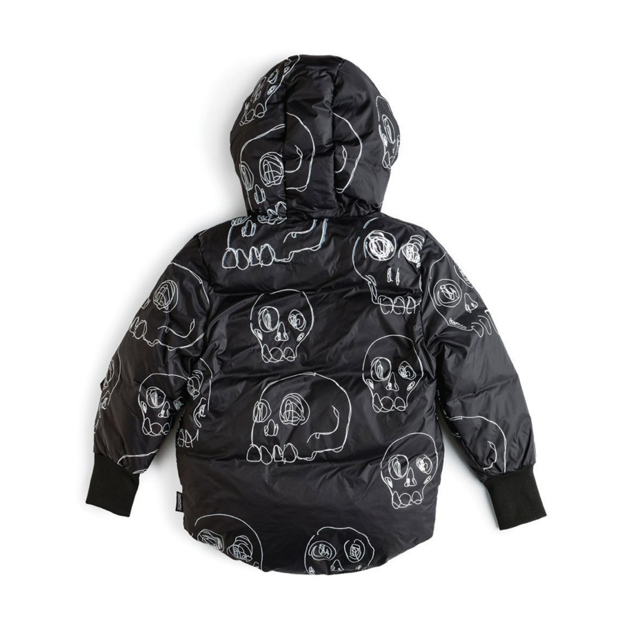 Nununu World Nununu World Scribbled Skulls Down Jacket Shirts