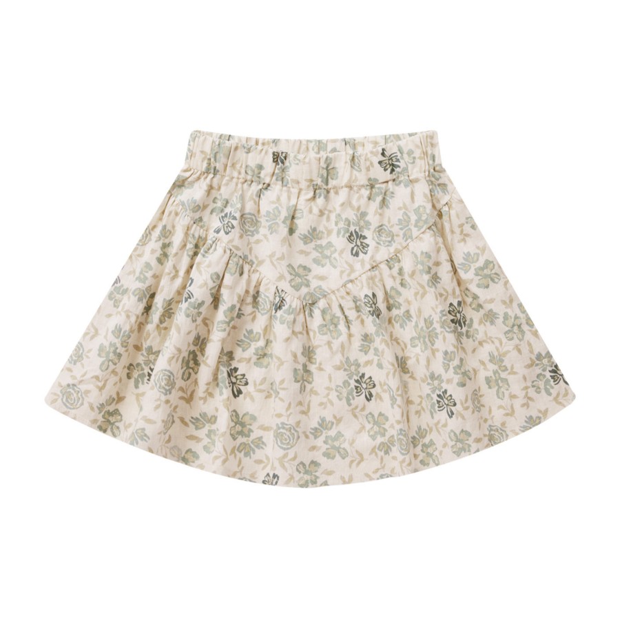 Rylee And Cru Rylee + Cru Sparrow Skirt || Blue Floral New