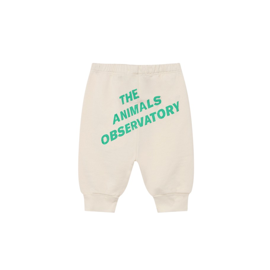 The Animals Observatory The Animals Observatory White Infinite Dromedary Baby Pant Pants