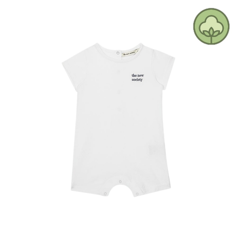 The New Society The New Society Logo Embroidery Baby Romper Romper