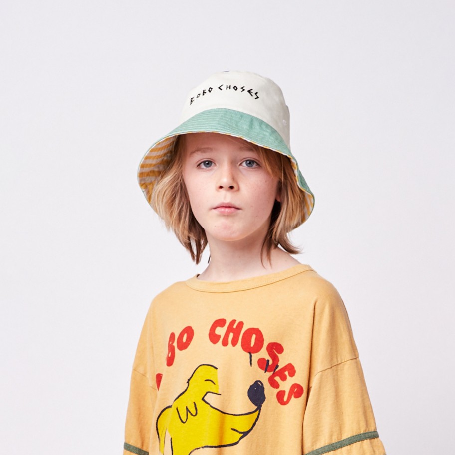 Bobo Choses Bobo Choses Striped Reversible Fisherman Cap Hats