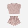 Rylee And Cru Rylee + Cru Raegan Set || Mauve Ditsy Sets