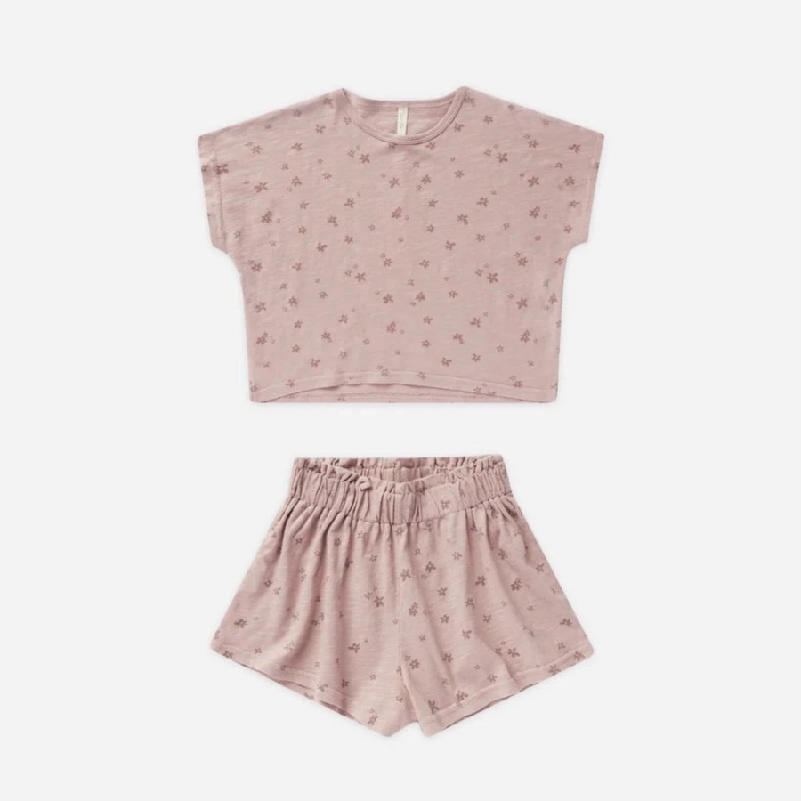 Rylee And Cru Rylee + Cru Raegan Set || Mauve Ditsy Sets